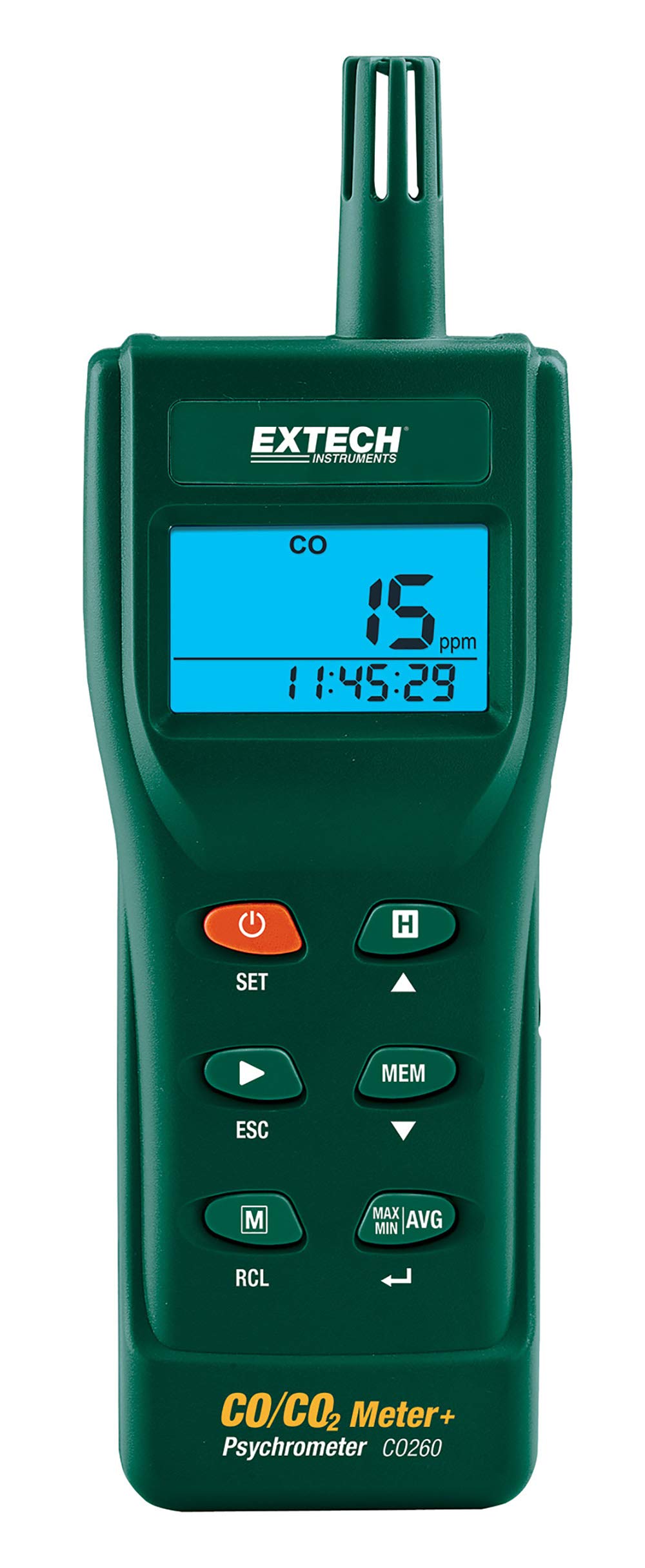 *FOR PARTS/READ* Extech CO260 Indoor Air Quality CO/CO2 Meter (7887253111022)